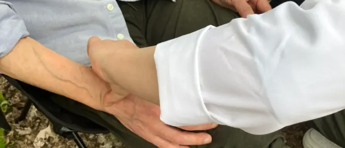 脈診の様子