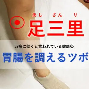おすすめのつぼ　あしさんり